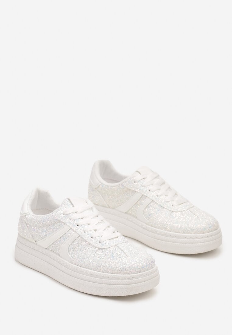 Sparkly Glitter Platform Trainers