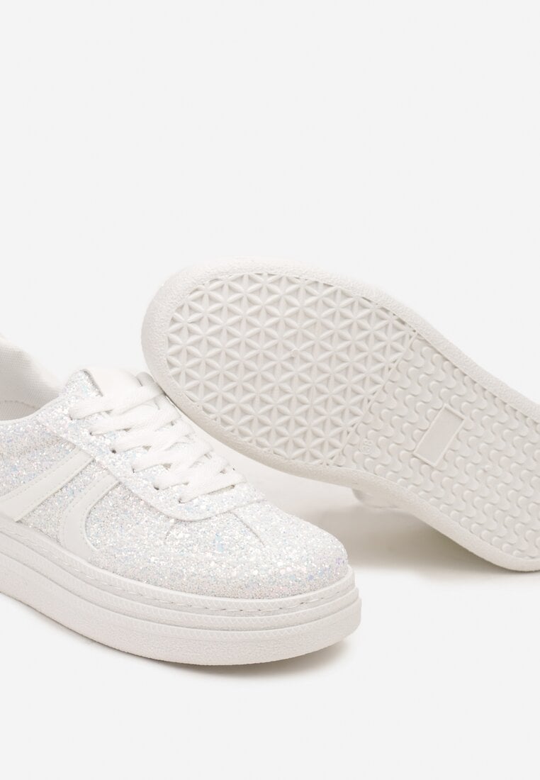 Sparkly Glitter Platform Trainers